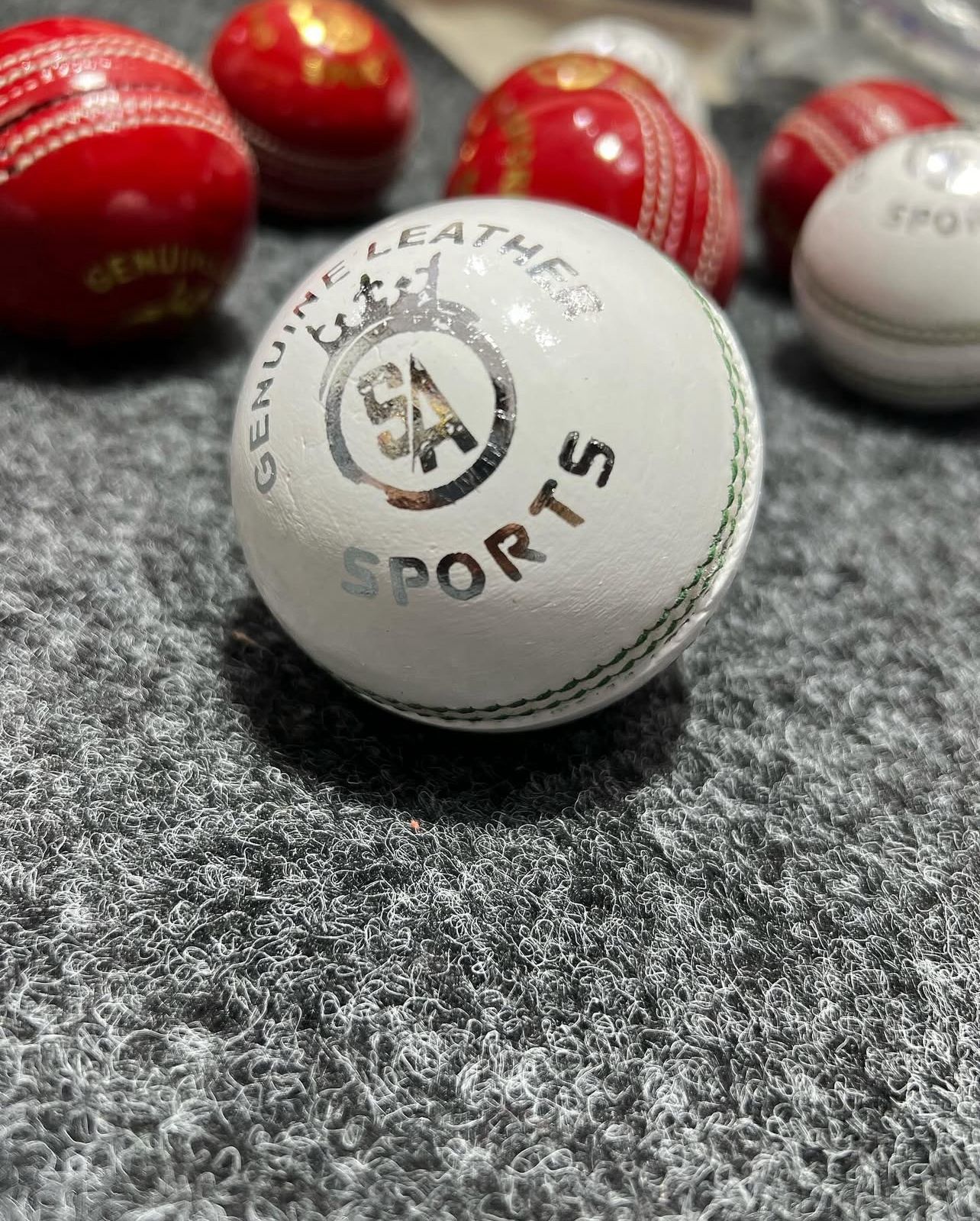 SA Sport Genuine Leather Cricket Balls