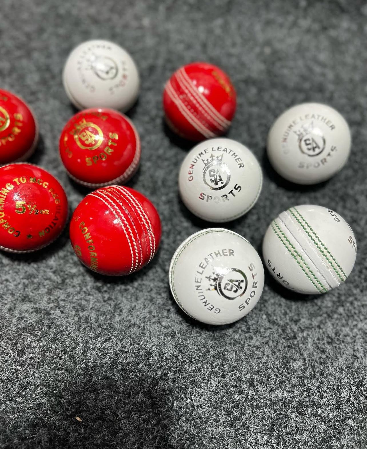 SA Sport Genuine Leather Cricket Balls