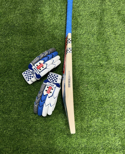Grey Nicolls Tempesta Blue Bat With Gloves